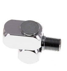 Junta Rotativa R1/4'' Hembra x Macho en forma de Z Latón Niquelado 15bar (210.75psi)