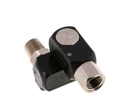 Junta Rotativa R1/4'' Hembra x Macho en forma de Z Latón niquelado / Plástico 15bar (210.75psi)