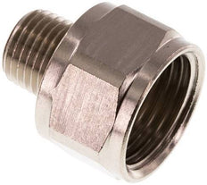 Adaptador Reductor R1/4'' Macho x Rp1/2'' Hembra Latón Niquelado 16bar (224.8psi) [2 Piezas]