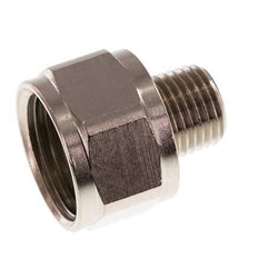 Reducing Adapter R1/4'' Male x Rp1/2'' Female Nickel-plated Brass 16bar (224.8psi) [2 Pieces]