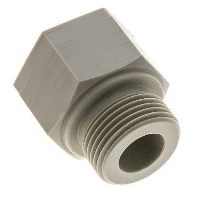 Threaded Extension G1'' Male x Female Polypropylene (pp) 10bar (140.5psi) FDA 43mm Hex