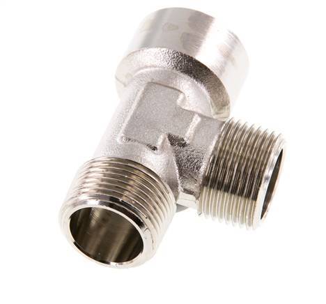Tee Fitting Right Angle R3/4'' Male x G3/4'' Female Nickel-plated Brass 16bar (224.8psi)