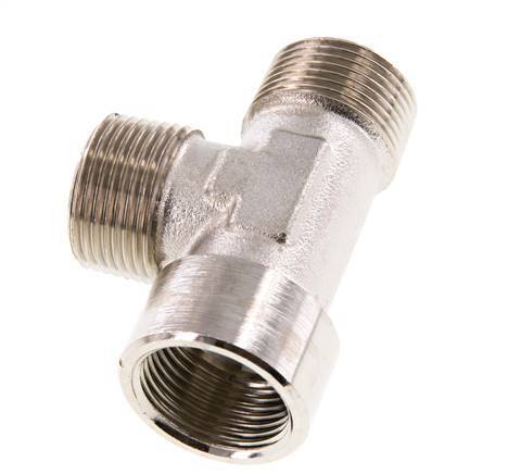 Tee Fitting Right Angle R3/4'' Male x G3/4'' Female Nickel-plated Brass 16bar (224.8psi)