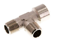 Tee Fitting Right Angle R3/8'' Male x G3/8'' Female Nickel-plated Brass 16bar (224.8psi) [2 Pieces]