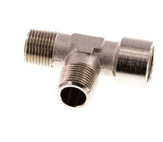 Tee Fitting Right Angle R3/8'' Male x G3/8'' Female Nickel-plated Brass 16bar (224.8psi) [2 Pieces]