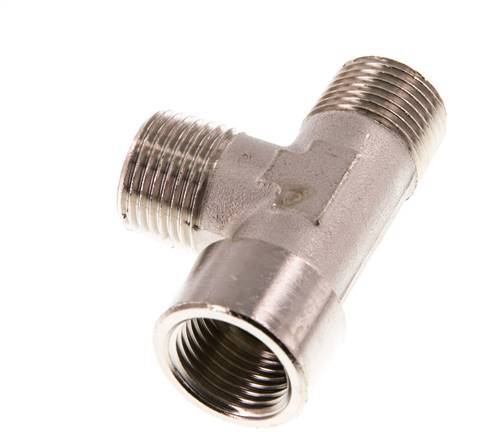 Tee Fitting Right Angle R1/2'' Male x G1/2'' Female Nickel-plated Brass 16bar (224.8psi)