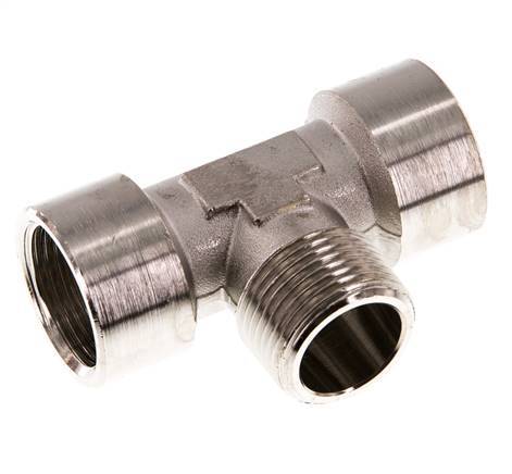 Tee Fitting G3/4'' Female x R3/4'' Male Nickel-plated Brass 16bar (224.8psi)