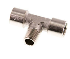 Tee Fitting G1/4'' Female x R1/4'' Male Nickel-plated Brass 16bar (224.8psi) [2 Pieces]