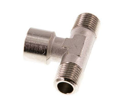 Tee Fitting R1/4'' Male x G1/4'' Female Nickel-plated Brass 16bar (224.8psi) [2 Pieces]