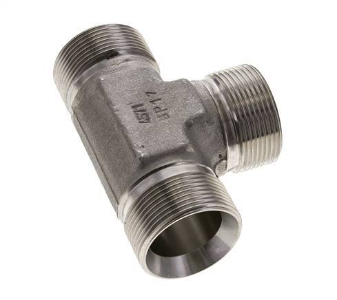 Tee Fitting G1 1/2'' Male Stainless Steel 190bar (2669.5psi)