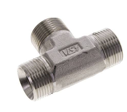 Tee Fitting G1'' Male Stainless Steel 225bar (3161.25psi)