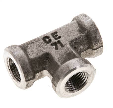 Racor en T 1/8'' NPT Hembra Acero inoxidable Alta presión 345bar (4847.25psi)