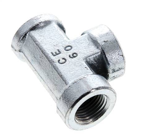 Racor en T 1/2'' NPT Hembra Acero Alta Presión 210bar (2950.5psi)