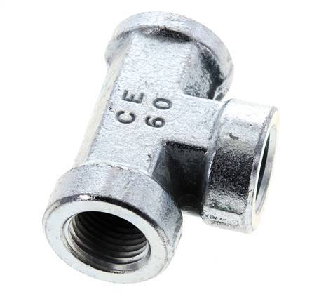 Racor en T 1/2'' NPT Hembra Acero Alta Presión 210bar (2950.5psi)