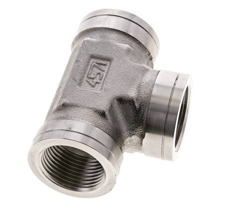 Racor en T 1'' NPT Hembra Acero inoxidable Alta presión 140bar (1967.0psi)