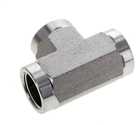 Racor en T 3/4'' NPT Hembra Acero Alta Presión 170bar (2388.5psi)