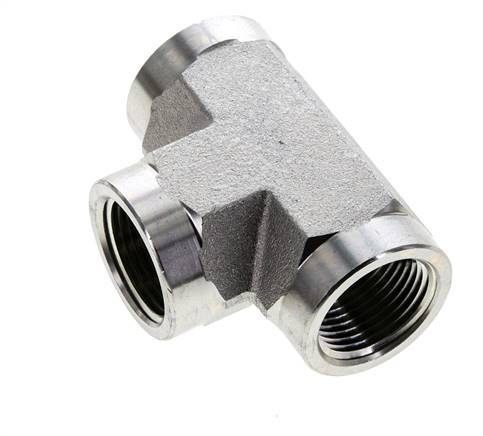 Racor en T 3/4'' NPT Hembra Acero Alta Presión 170bar (2388.5psi)