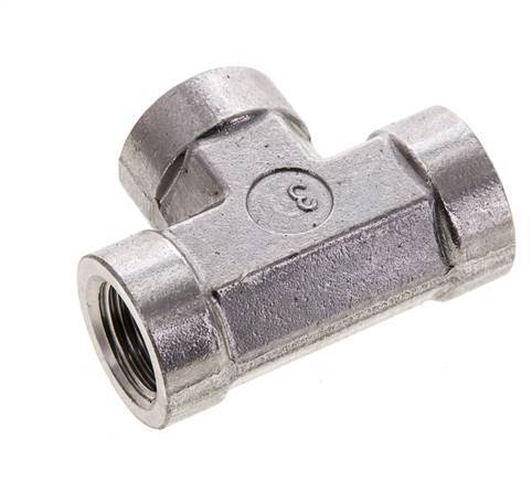 Racor en T 3/8'' NPT Hembra Acero inoxidable Alta presión 210bar (2950.5psi)