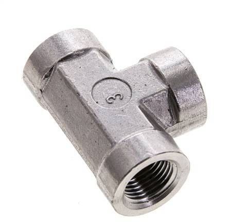 Racor en T 3/8'' NPT Hembra Acero inoxidable Alta presión 210bar (2950.5psi)