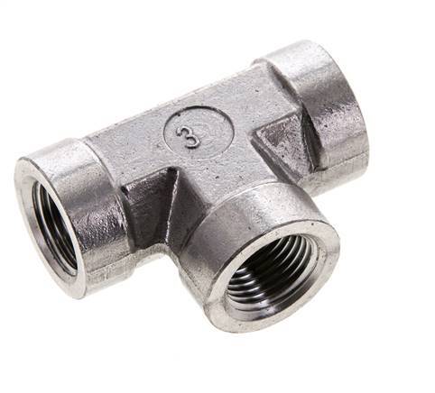 Racor en T 3/8'' NPT Hembra Acero inoxidable Alta presión 210bar (2950.5psi)