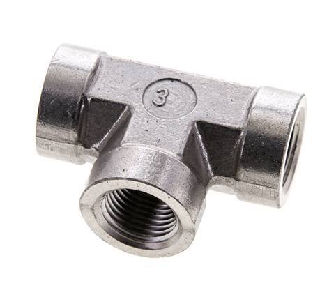 Racor en T 3/8'' NPT Hembra Acero inoxidable Alta presión 210bar (2950.5psi)