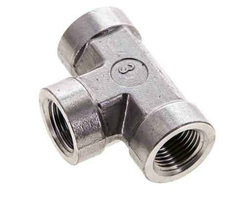 Racor en T 3/8'' NPT Hembra Acero inoxidable Alta presión 210bar (2950.5psi)