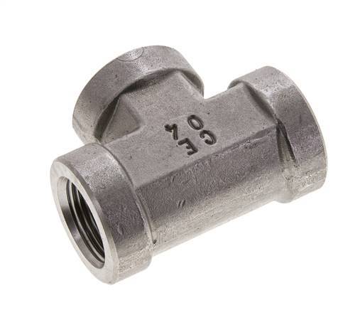 Racor en T 3/4'' NPT Hembra Acero inoxidable Alta presión 170bar (2388.5psi)