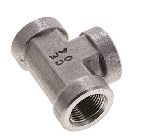 Racor en T 3/4'' NPT Hembra Acero inoxidable Alta presión 170bar (2388.5psi)