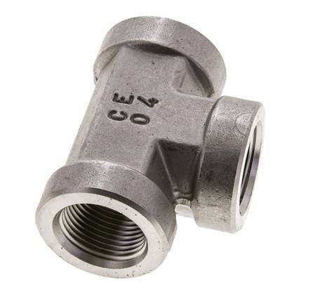 Racor en T 3/4'' NPT Hembra Acero inoxidable Alta presión 170bar (2388.5psi)