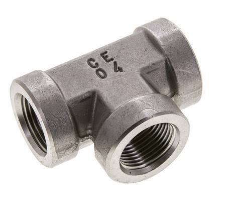 Racor en T 3/4'' NPT Hembra Acero inoxidable Alta presión 170bar (2388.5psi)