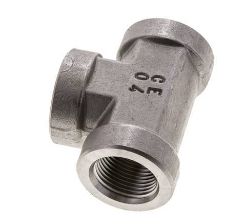 Racor en T 3/4'' NPT Hembra Acero inoxidable Alta presión 170bar (2388.5psi)