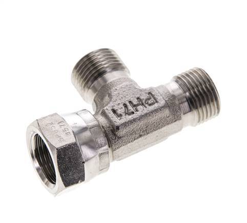 Tee Fitting G3/8'' Male x Female Stainless steel Hydraulic 325bar (4566.25psi)