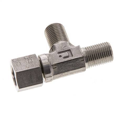 Tee Fitting G1/8'' Male x Female Stainless steel Hydraulic 475bar (6673.75psi)