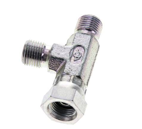 Tee Fitting G1/8'' Male x Female Steel Hydraulic 475bar (6673.75psi)