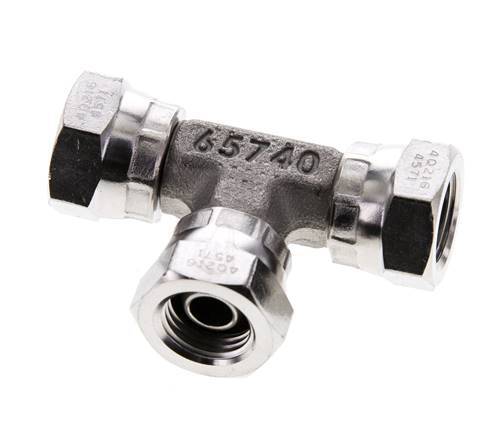 Tee Fitting G1/4'' Female Stainless steel Hydraulic 400bar (5620.0psi)