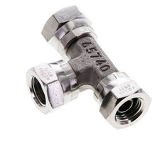 Tee Fitting G1/4'' Female Stainless steel Hydraulic 400bar (5620.0psi)