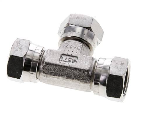 Tee Fitting G3/4'' Female Stainless steel Hydraulic 175bar (2458.75psi)