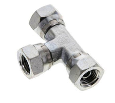 Tee Fitting G1/4'' Female Steel Hydraulic 400bar (5620.0psi)