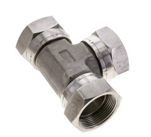Racor en T G1 1/2'' Hembra Acero inoxidable Hidráulico 125bar (1756.25psi)