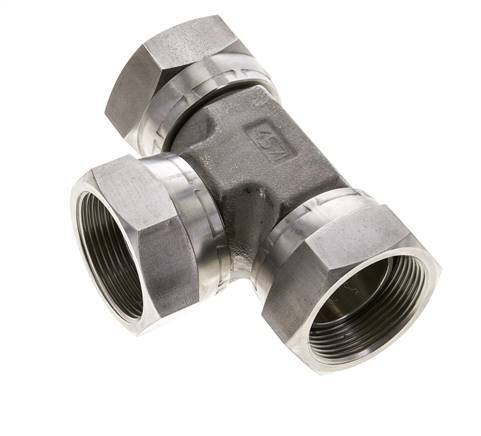 Racor en T G1 1/2'' Hembra Acero inoxidable Hidráulico 125bar (1756.25psi)
