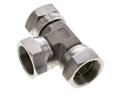 Racor en T G1 1/2'' Hembra Acero inoxidable Hidráulico 125bar (1756.25psi)