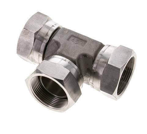 Racor en T G1 1/2'' Hembra Acero inoxidable Hidráulico 125bar (1756.25psi)