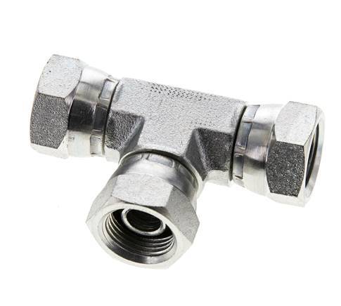 Tee Fitting G3/8'' Female Steel Hydraulic 400bar (5620.0psi)