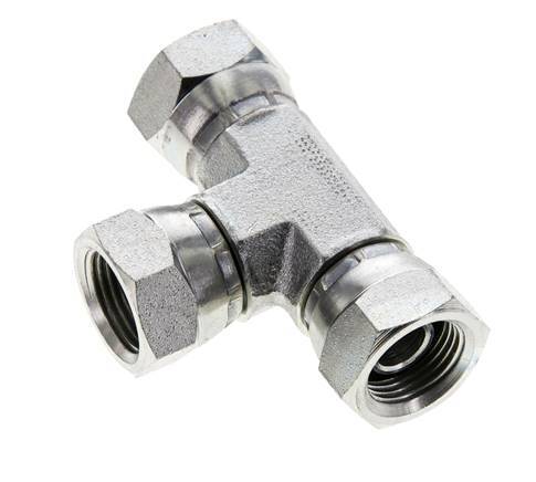Tee Fitting G3/8'' Female Steel Hydraulic 400bar (5620.0psi)