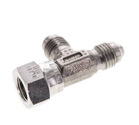 Racor en T JIC UNF 7/16''-20 Hembra x Macho Acero inoxidable 350bar (4917.5psi)