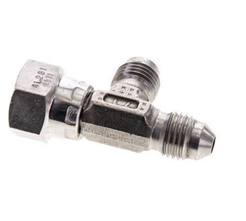 Racor en T JIC UNF 7/16''-20 Hembra x Macho Acero inoxidable 350bar (4917.5psi)