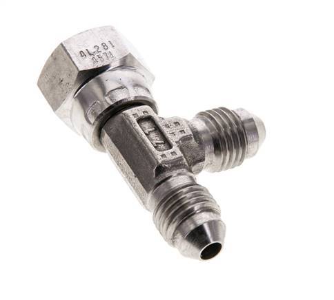 Racor en T JIC UNF 7/16''-20 Hembra x Macho Acero inoxidable 350bar (4917.5psi)