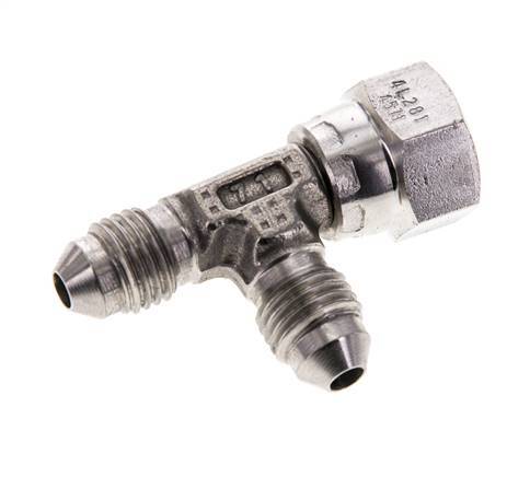 Racor en T JIC UNF 7/16''-20 Hembra x Macho Acero inoxidable 350bar (4917.5psi)