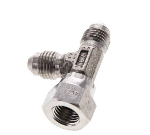 Racor en T JIC UNF 7/16''-20 Hembra x Macho Acero inoxidable 350bar (4917.5psi)
