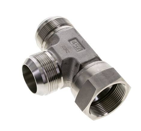 JIC Tee Fitting UN 1-7/8''-12 Female x Male Stainless steel 170bar (2388.5psi)